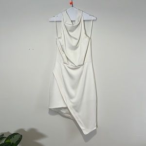 White Halter Dress